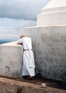 Como una gallina clueca